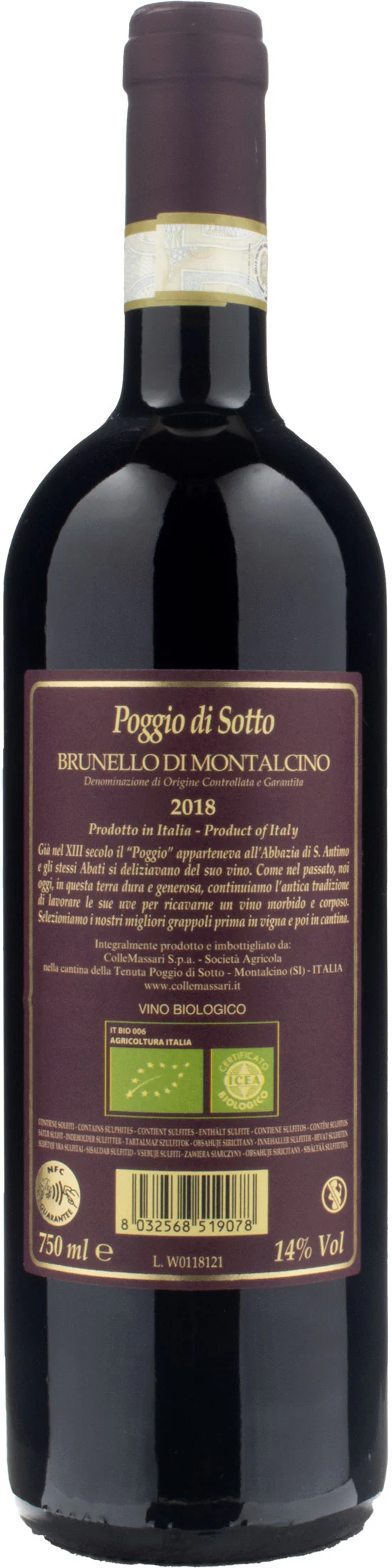 Poggio di Sotto Brunello di Montalcino 2018 - Image 2