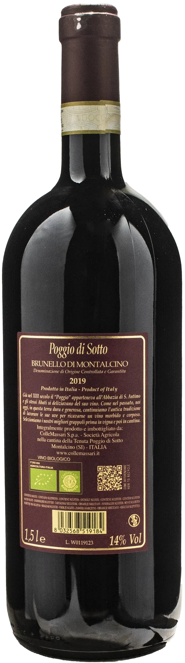 Poggio di Sotto Brunello di Montalcino Magnum 2019 - Image 2