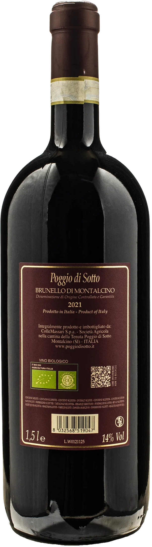 Poggio di Sotto Brunello di Montalcino Magnum 2021 - Image 2