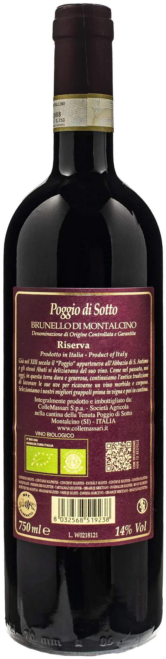 Poggio di Sotto Brunello di Montalcino Riserva 2018 - Image 2