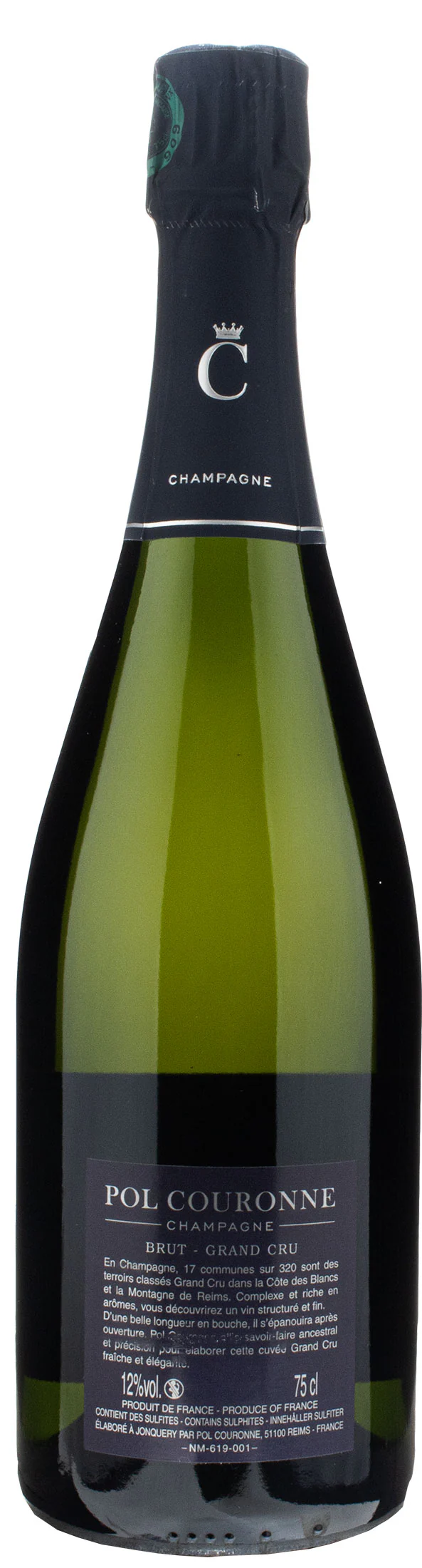 Pol Couronne Champagne Grand Cru 75-25 Brut - Image 2