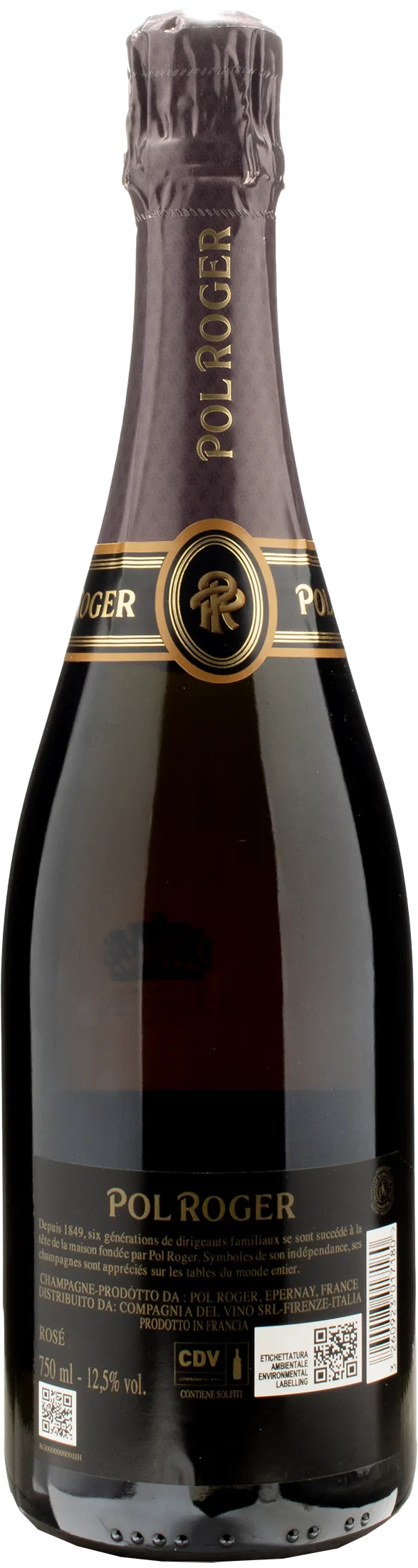 Pol Roger Champagne Rosè Brut 2018 - Image 2