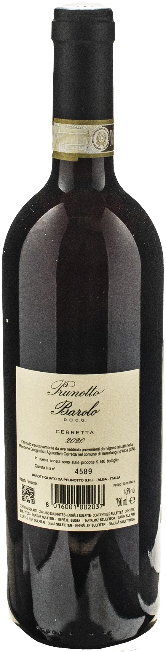 Prunotto Barolo Cerretta 2020 - Image 2