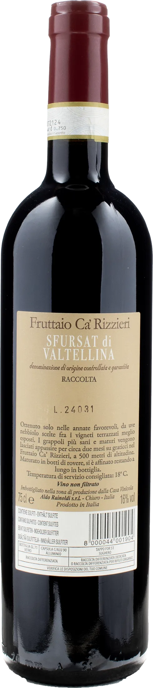 Rainoldi Sfursat di Valtellina Fruttaio Ca Rizzieri 2021 - Image 2