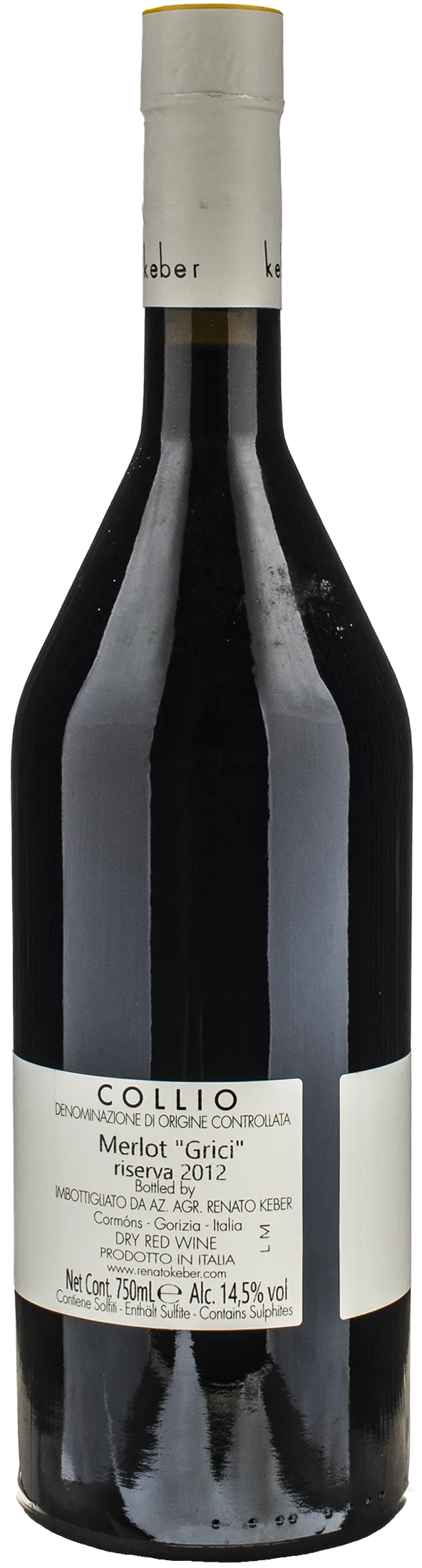 Renato Keber Collio Merlot Grici Riserva 2012 - Image 2