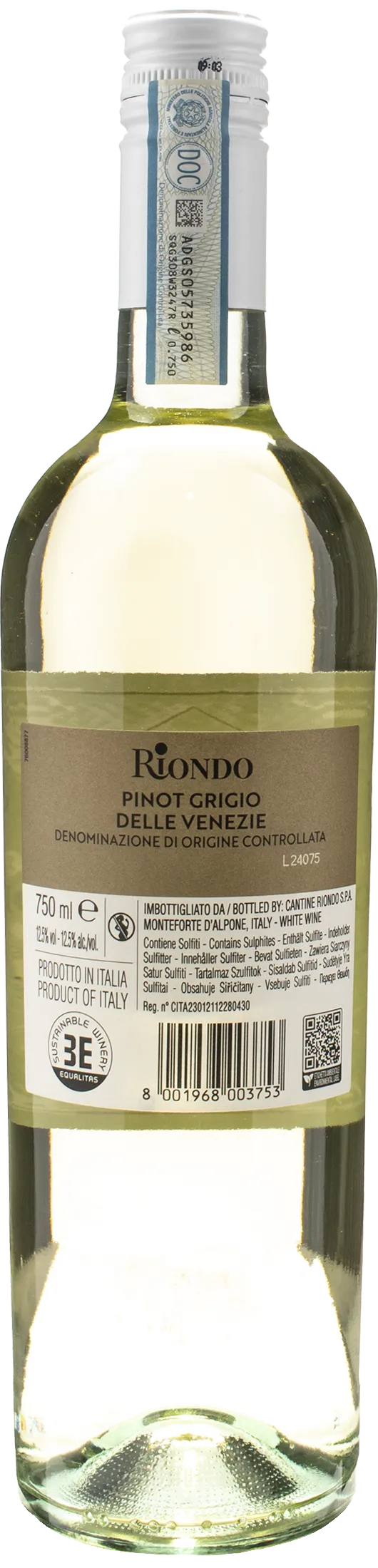 Riondo Pinot Grigio delle Venezie 2023 - Image 2