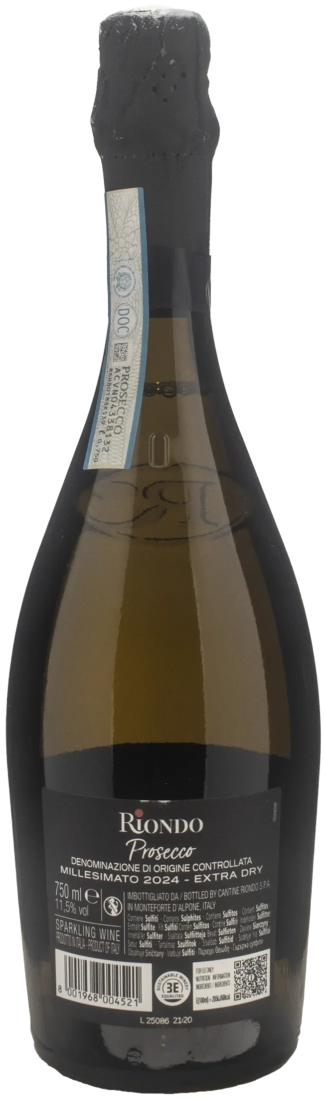 Riondo Prosecco Millesimato Extra Dry 2024 - Image 2