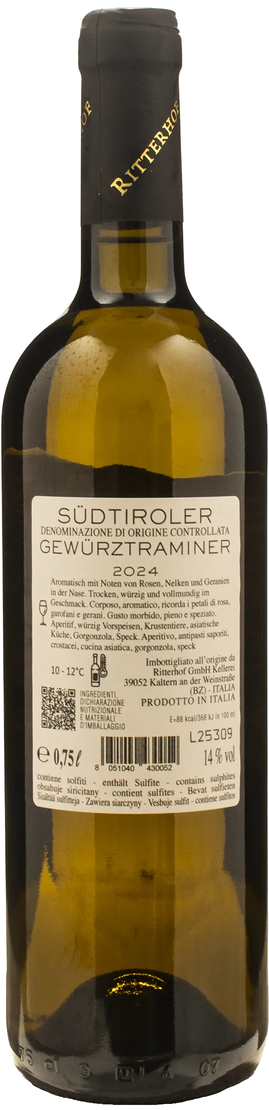 Ritterhof Alto Adige Gewurztraminer 2024 - Image 2