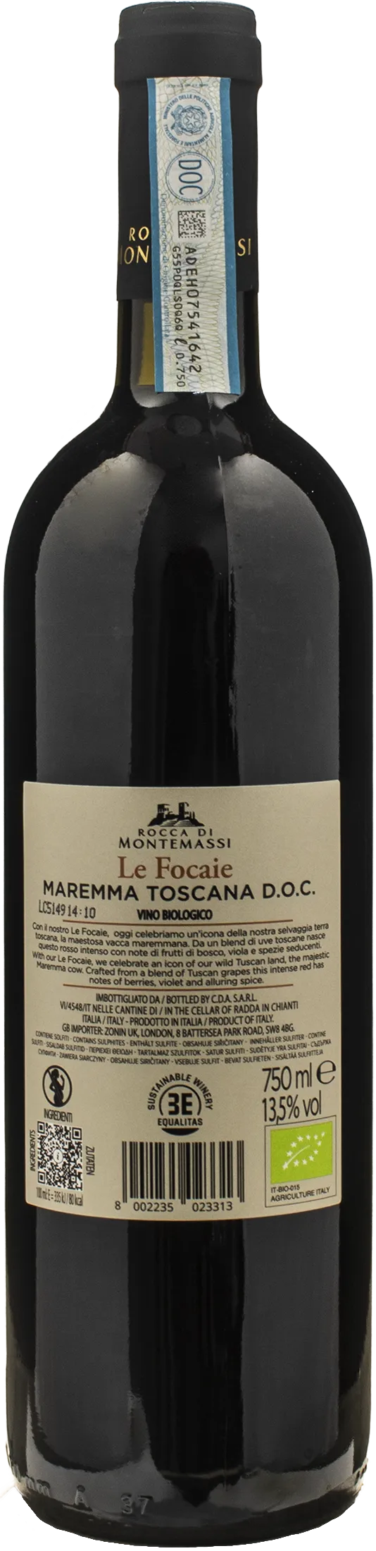 Rocca di Montemassi Maremma Toscana Le Focaie 2023 - Image 2