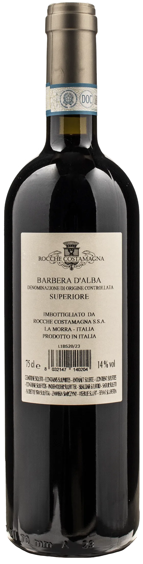 Rocche Costamagna Barbera d'Alba Superiore Rocche delle Rocche 2020 - Image 2
