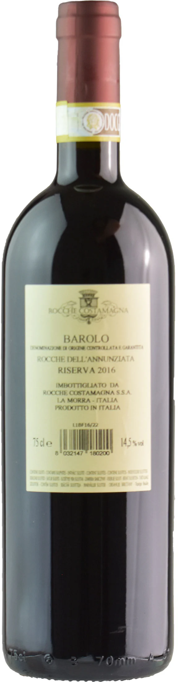 Rocche Costamagna Barolo Rocche dell'Annunziata Riserva 2016 - Image 2