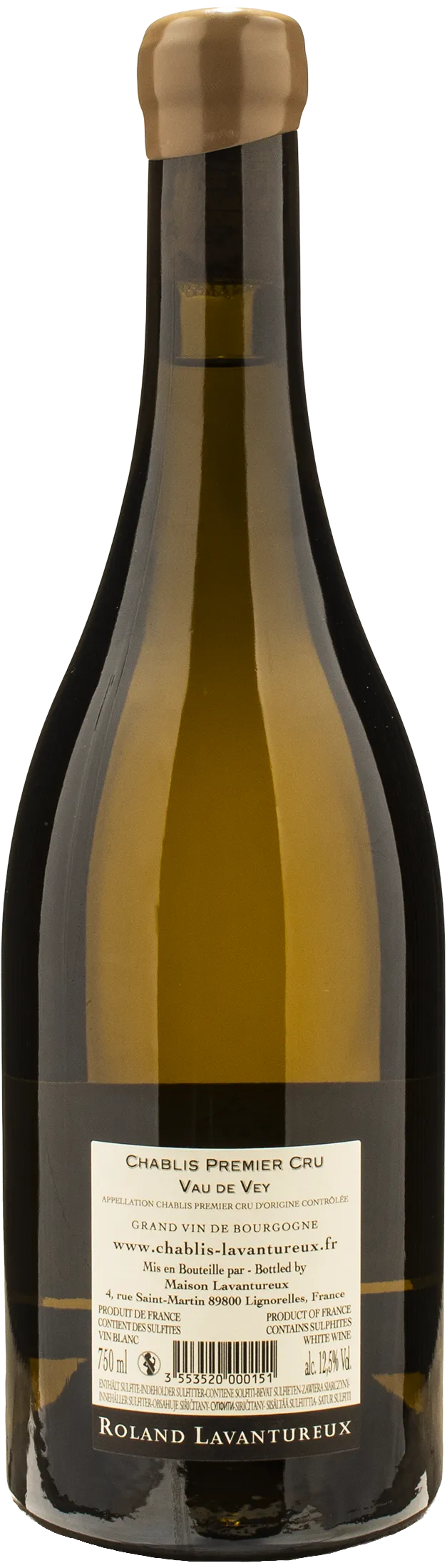 Roland Lavantureux Chablis 1er Cru Vau de Vey 2022 - Image 2