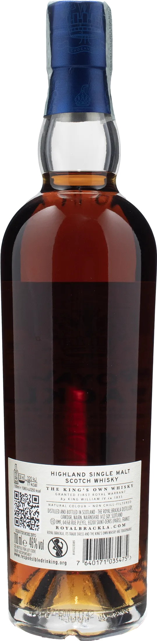 Royal Brackla Higlland Single Malt Scotch Whisky 12 Y.O. Sherry Cash Finish Oloroso 0.7L - Image 2
