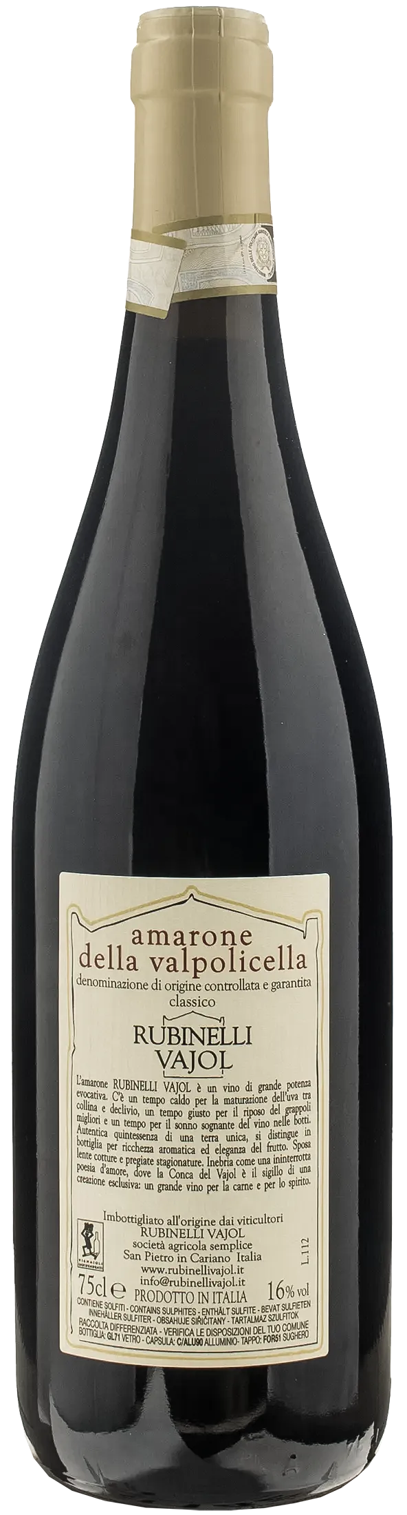 Rubinelli Amarone della Valpolicella Classico 2016 - Image 2