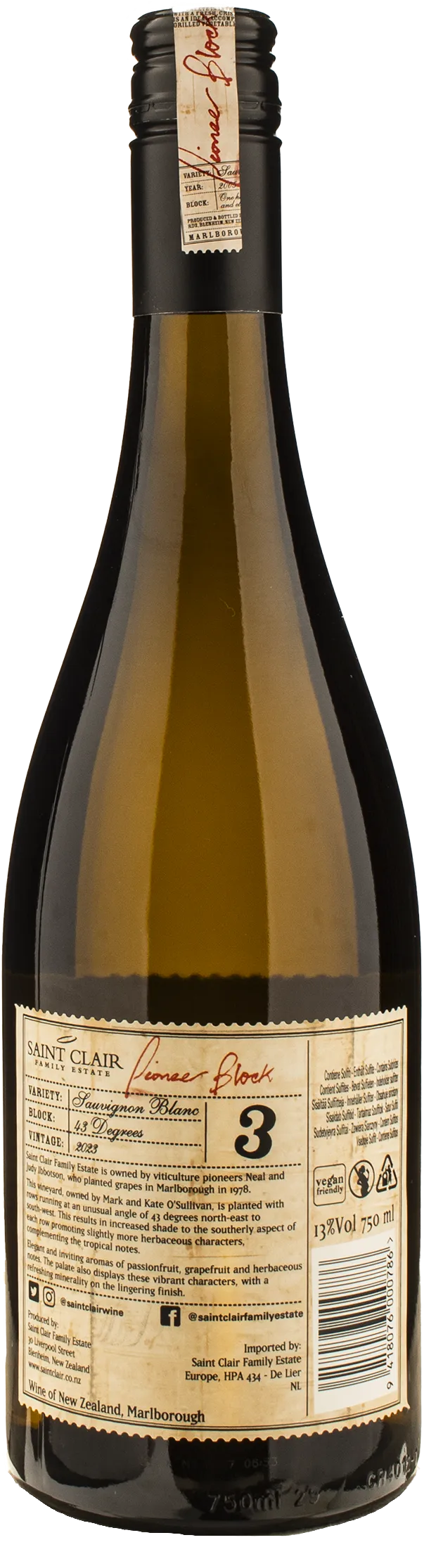 Saint Clair Sauvignon Pioneer Block 3 2023 - Image 2