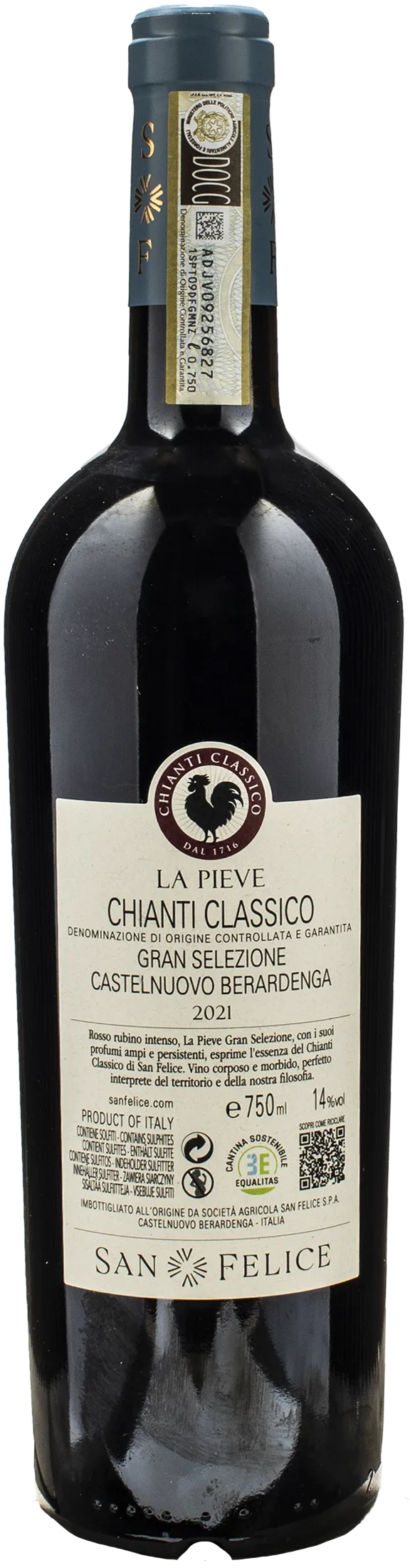 San Felice Chianti Classico Gran Selezione La Pieve 2021 - Image 2