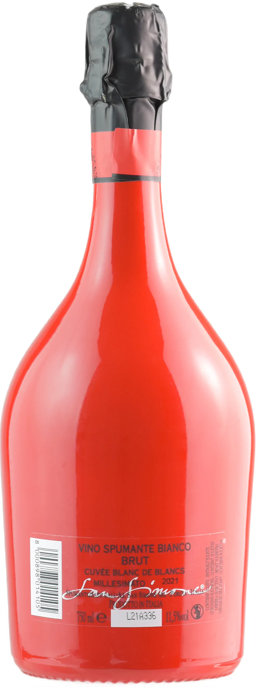San Simone Cuvée Blanc de Blancs Perlae Naonis Red Edition Brut Millesimato 2021 - Image 2
