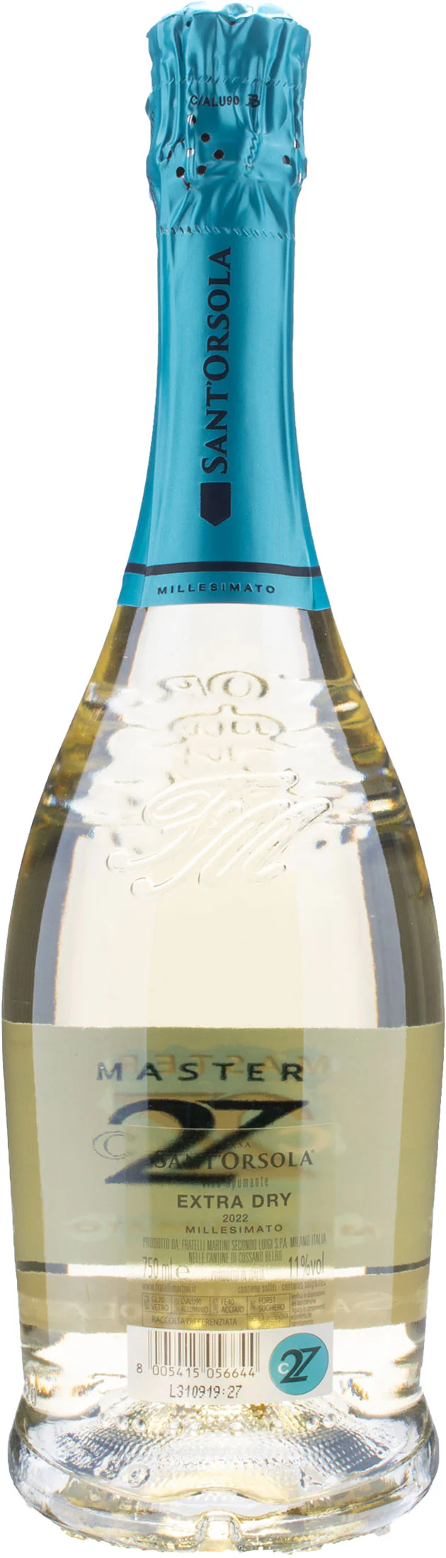Sant'Orsola Master C27 Spumante Extra Dry 2022 - Image 2