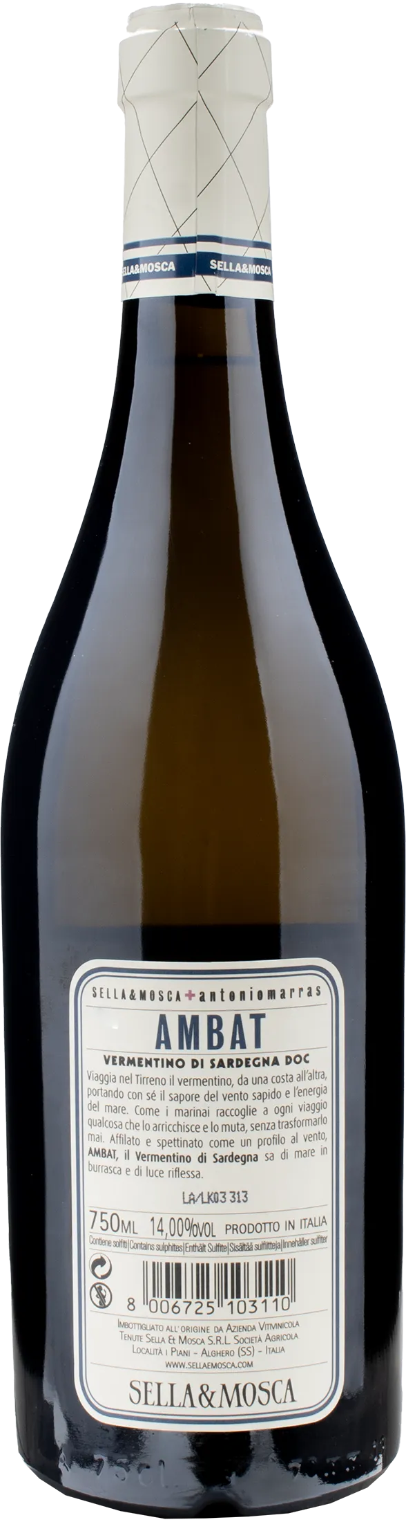 Sella & Mosca Vermentino Sardegna Ambat 2022 - Image 2