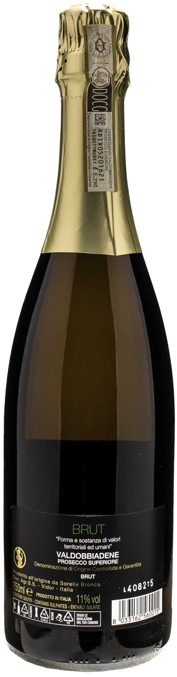 Sorelle Bronca Valdobbiadene Prosecco Superiore L'Est Brut - Image 2