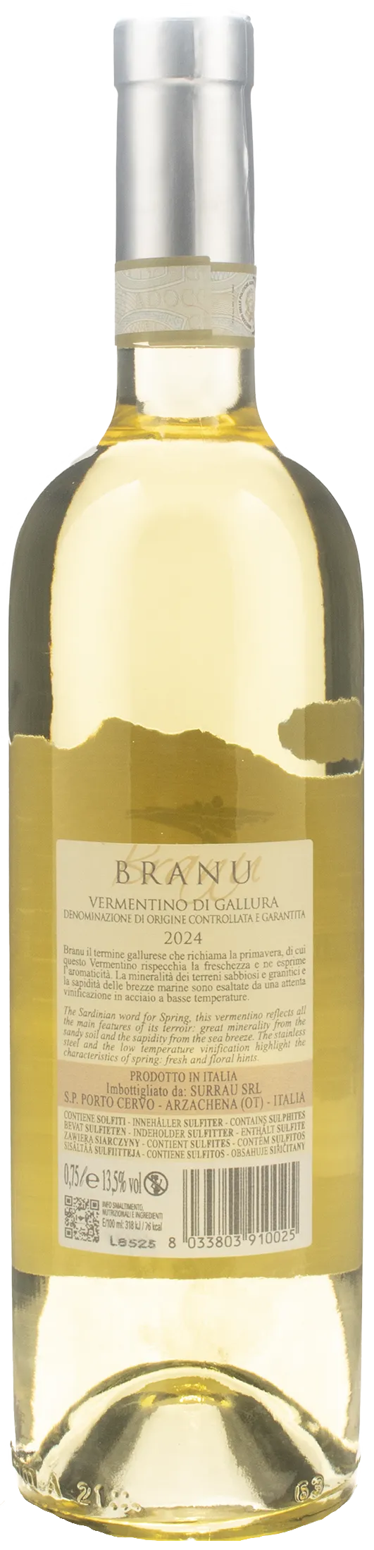 Surrau Vermentino di Gallura Branu 2024 - Image 2