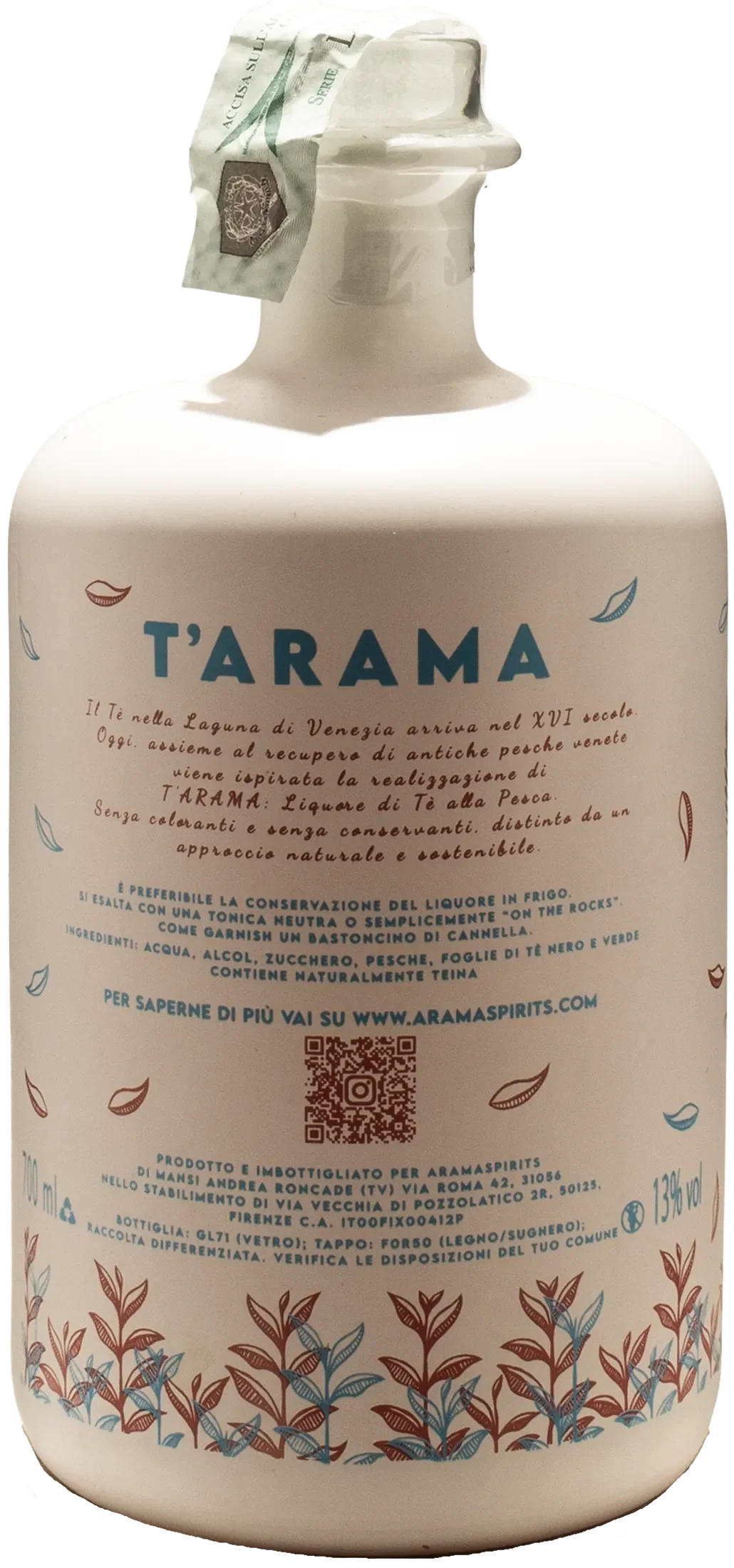 T'Arama Liquore di Te alla Pesca 0.7L - Image 2