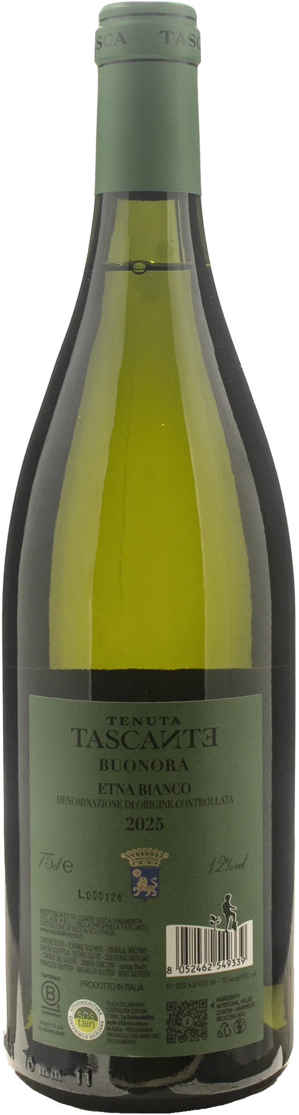 Tasca d'Almerita Tascante Sicilia Etna Bianco Buonora 2025 - Image 2