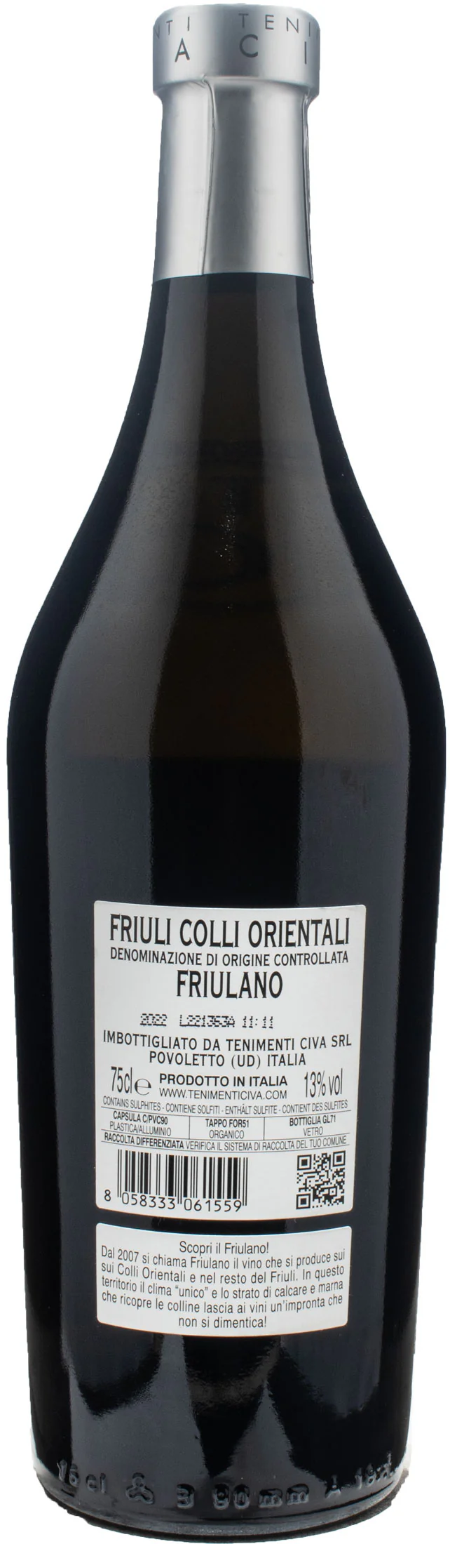 Tenimenti Civa Friulano Biele Zoe Cuvee 85/15 2022 - Image 2