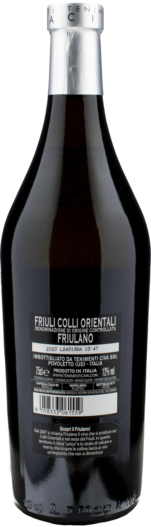 Tenimenti Civa Friulano Biele Zoe Cuvee 85/15 2023 - Image 2