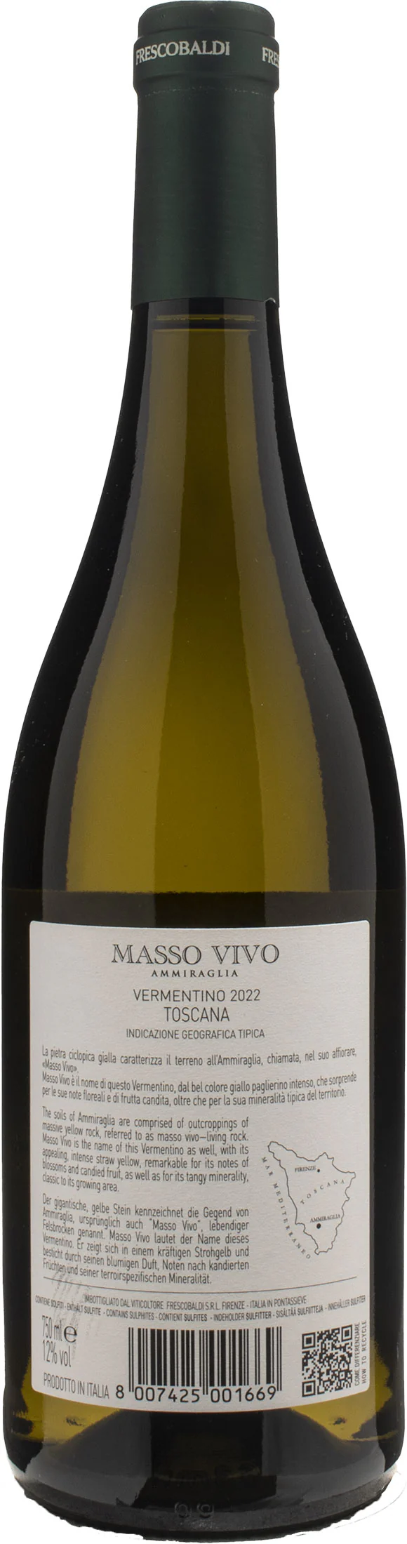 Tenuta Ammiraglia Vermentino Masso Vivo 2022 - Image 2