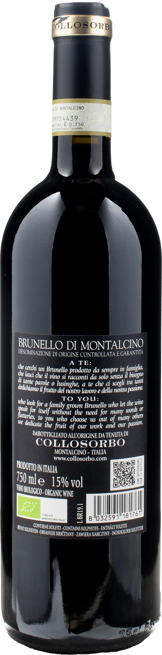 Tenuta di Collosorbo Brunello di Montalcino 2019 - Image 2