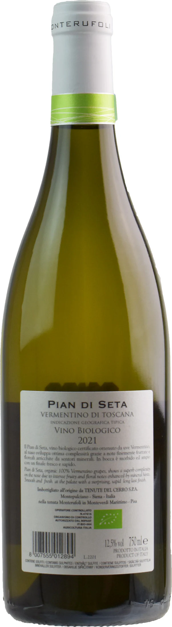 Tenuta di Monterufoli Vermentino Pian di Seta 2021 - Image 2