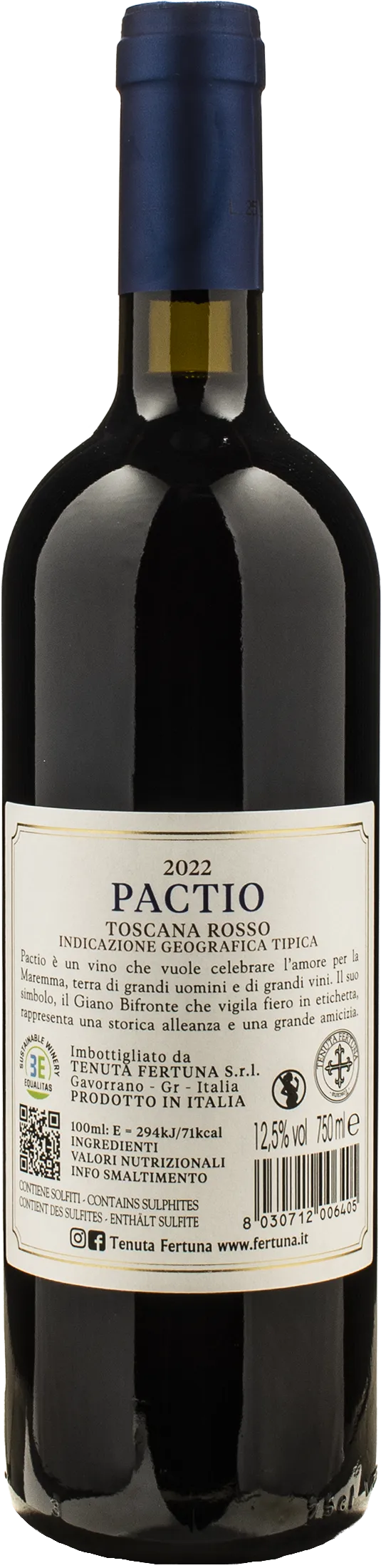 Tenuta Fertuna Toscana Rosso Pactio 2022 - Image 2