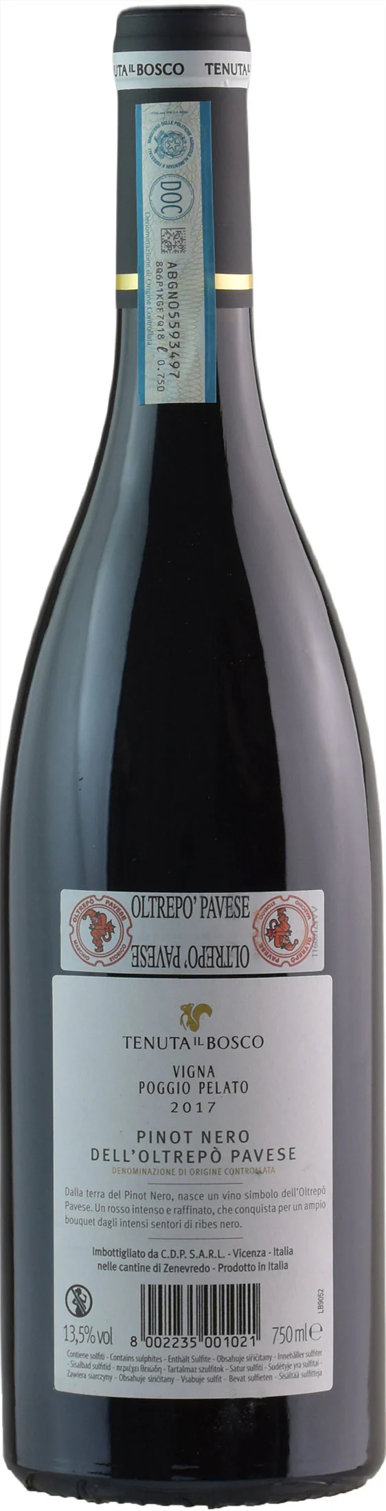 Tenuta Il Bosco Pinot Nero Poggio Pelato 2017 - Image 2