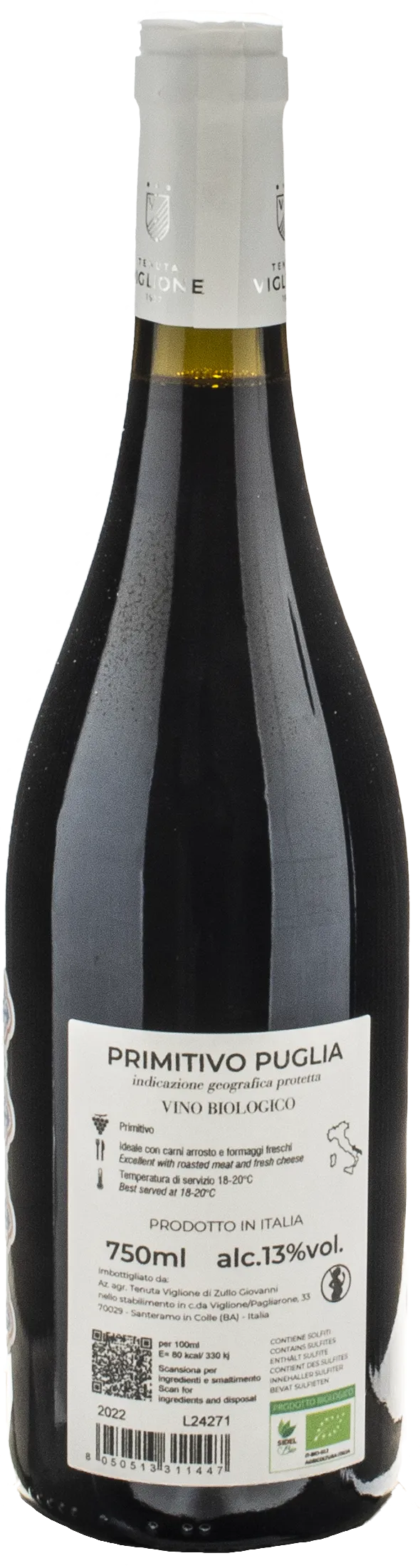 Tenuta Viglione Primitivo Maioliche 2022 - Image 2