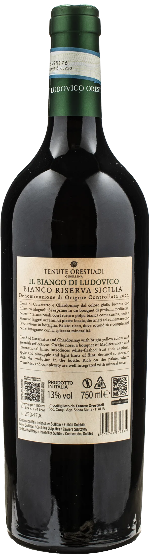 Tenute Orestiadi Gibellina Il Bianco di Ludovico Riserva 2021 - Image 2