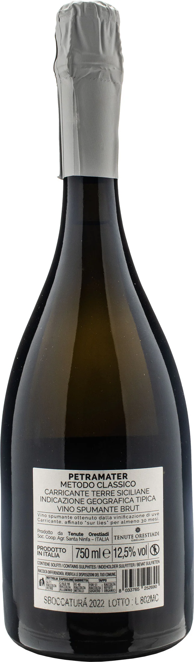 Tenute Orestiadi Metodo Classico Carricante Petramater Brut - Image 2
