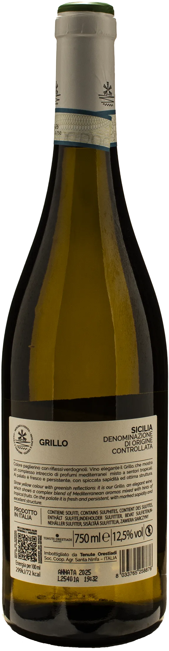 Tenute Orestiadi Molino a Vento Grillo 2025 - Image 2