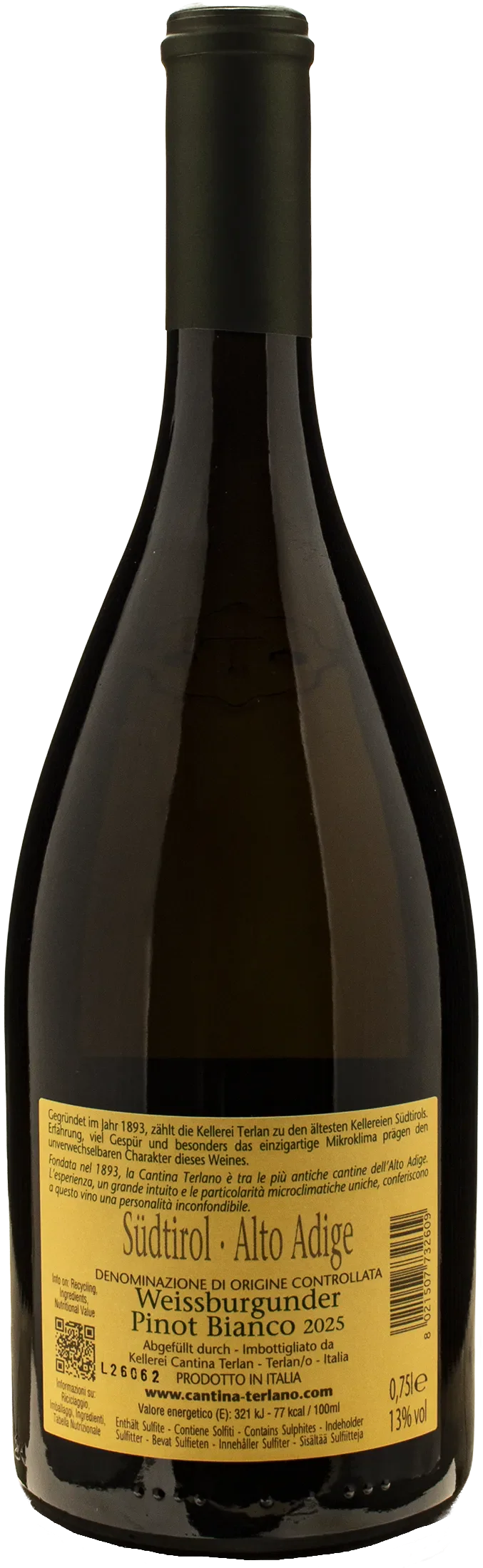 Terlano Pinot Bianco Tradition 2025 - Image 2