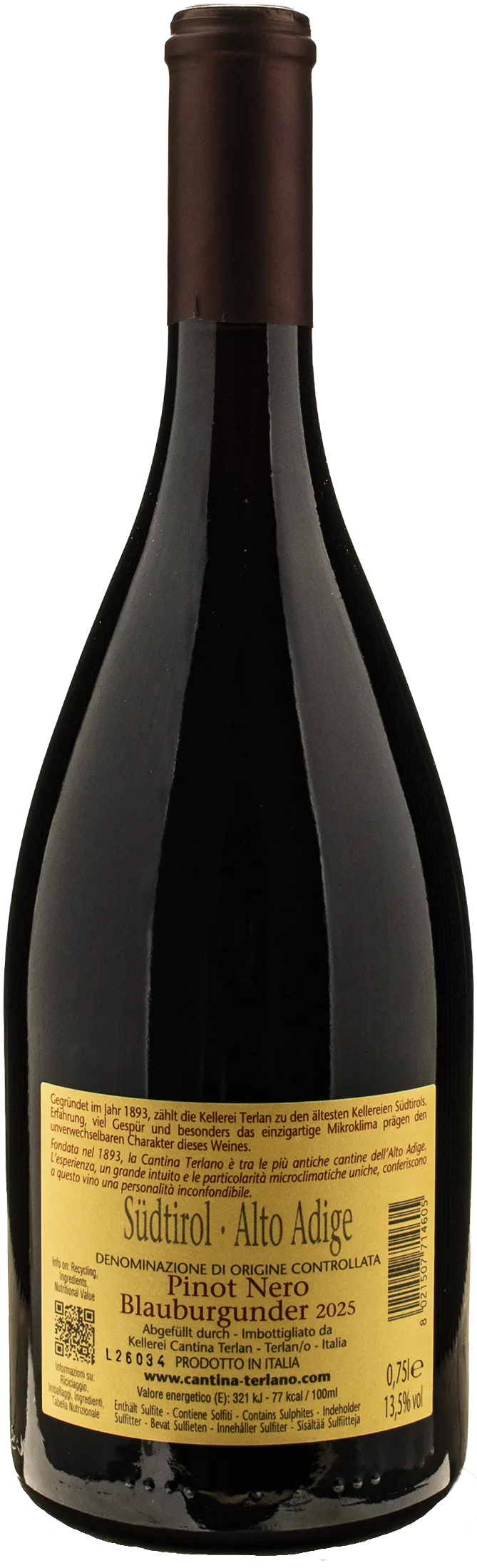 Terlano Pinot Nero Tradition 2025 - Image 2