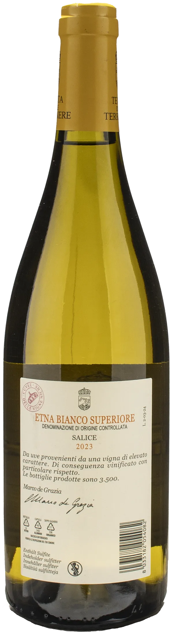 Terre Nere Etna Bianco Superiore Contrada Salice 2023 - Image 2