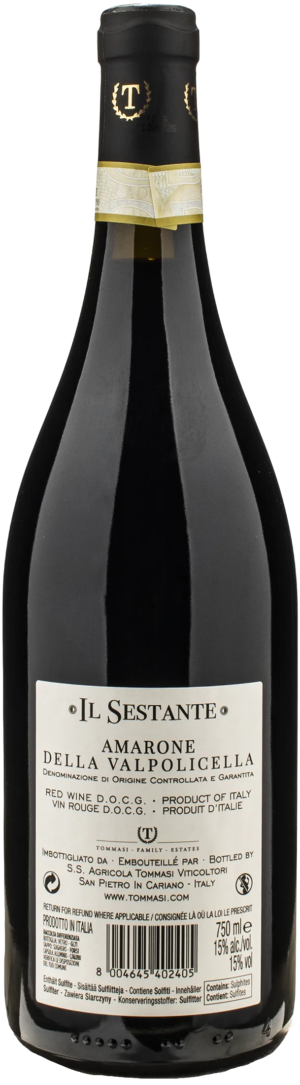Tommasi Amarone della Valpolicella Il Sestante 2021 - Image 2