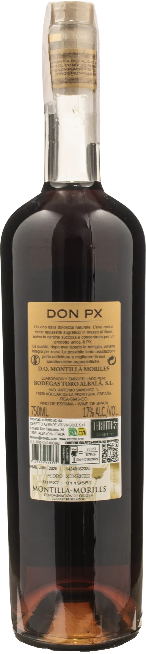 Toro Albala Montilla Moriles Don PX Cosecha 2023 - Image 2
