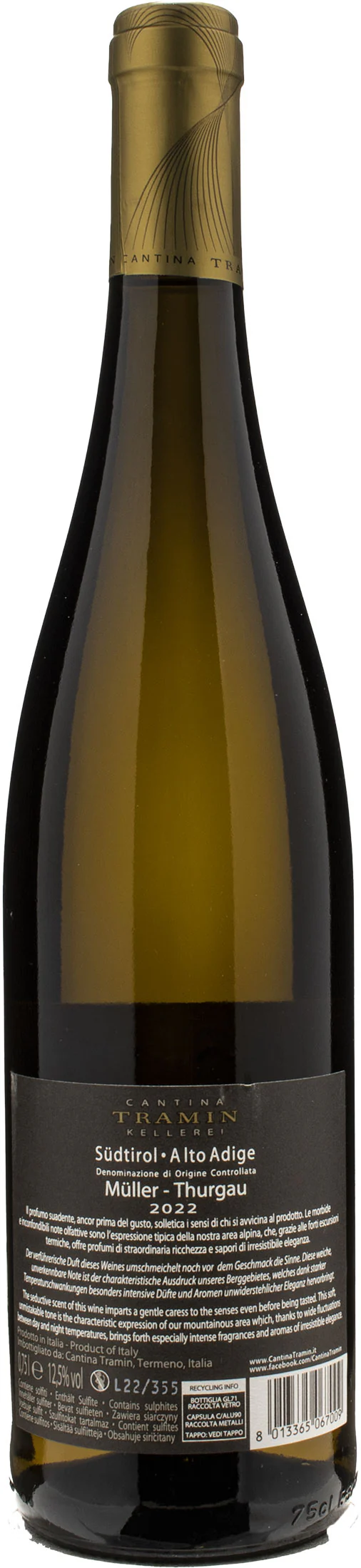 Tramin Muller Thurgau 2022 - Image 2