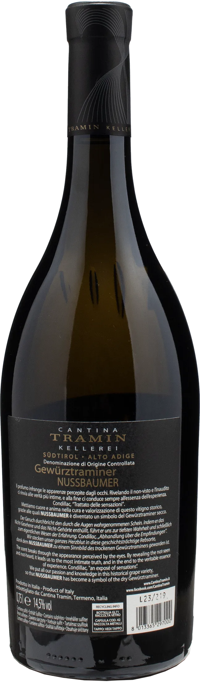 Tramin Nussbaumer Gewurztraminer 2022 - Image 2