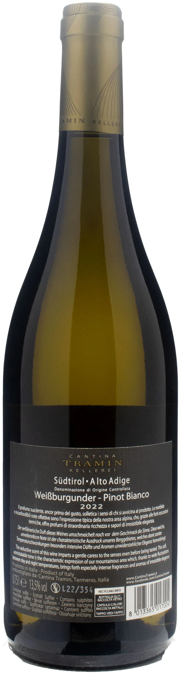 Tramin Pinot Bianco 2022 - Image 2