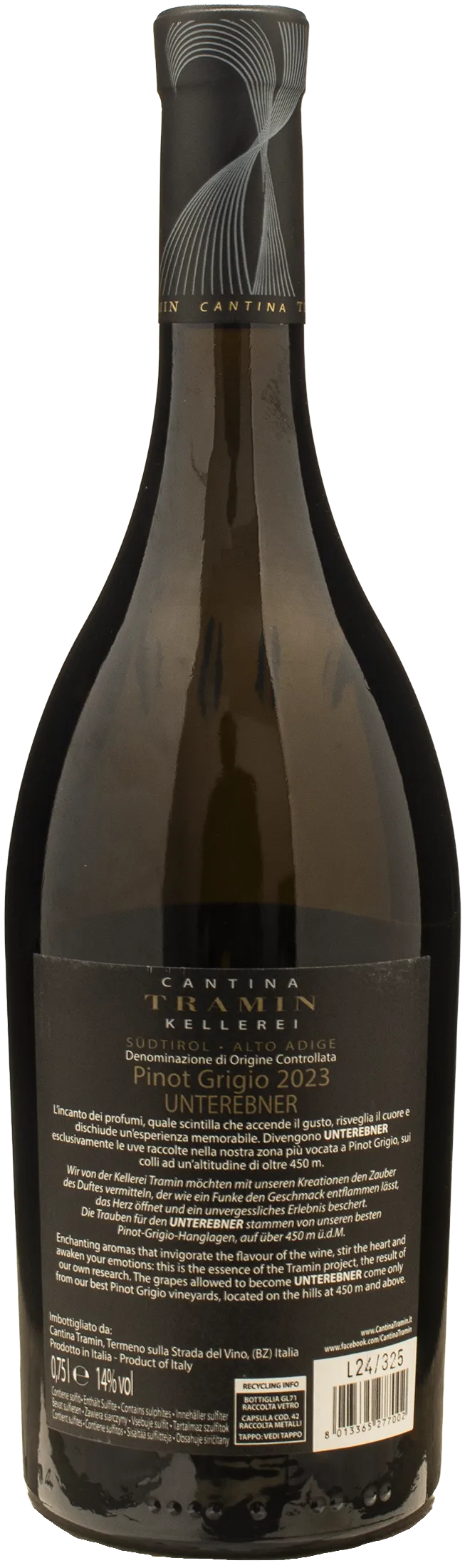 Tramin Unterebner Pinot Grigio 2023 - Image 2