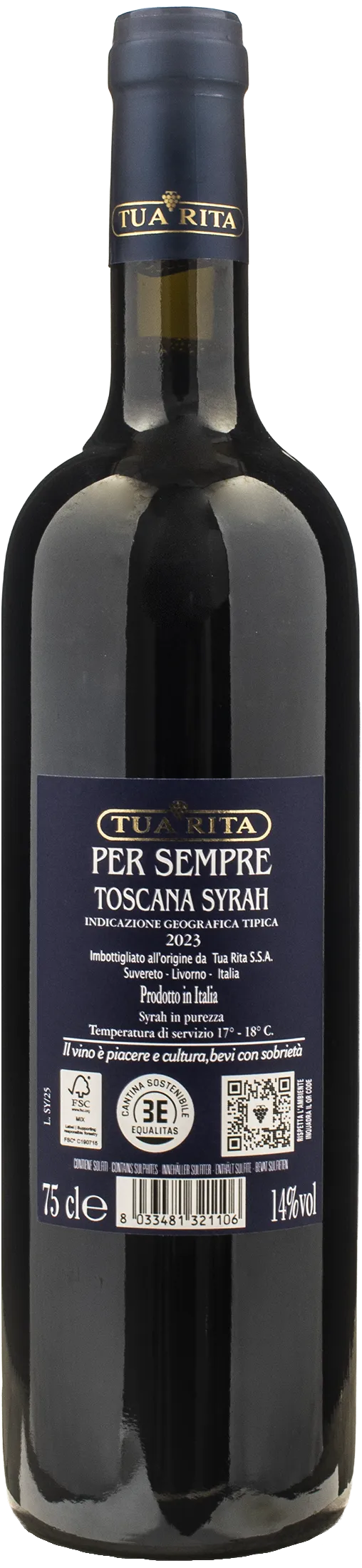 Tua Rita Per Sempre Syrah 2023 - Image 2