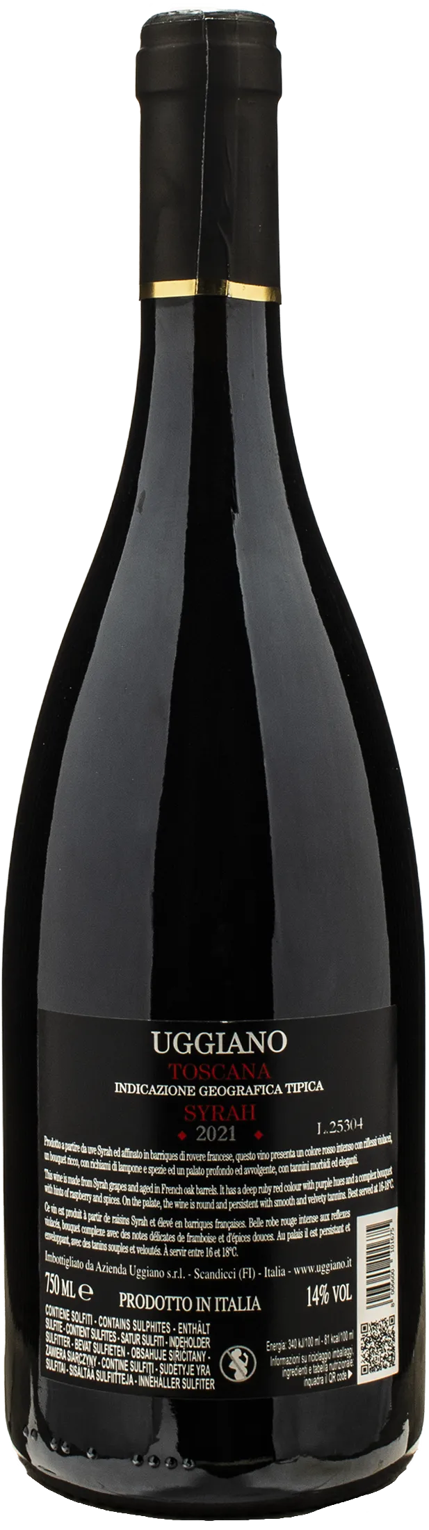 Uggiano Syrah Syra 2021 - Image 2