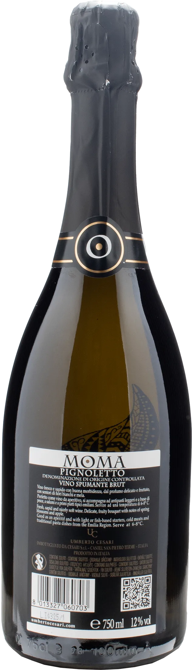 Umberto Cesari Pignoletto Spumante Moma Brut - Image 2